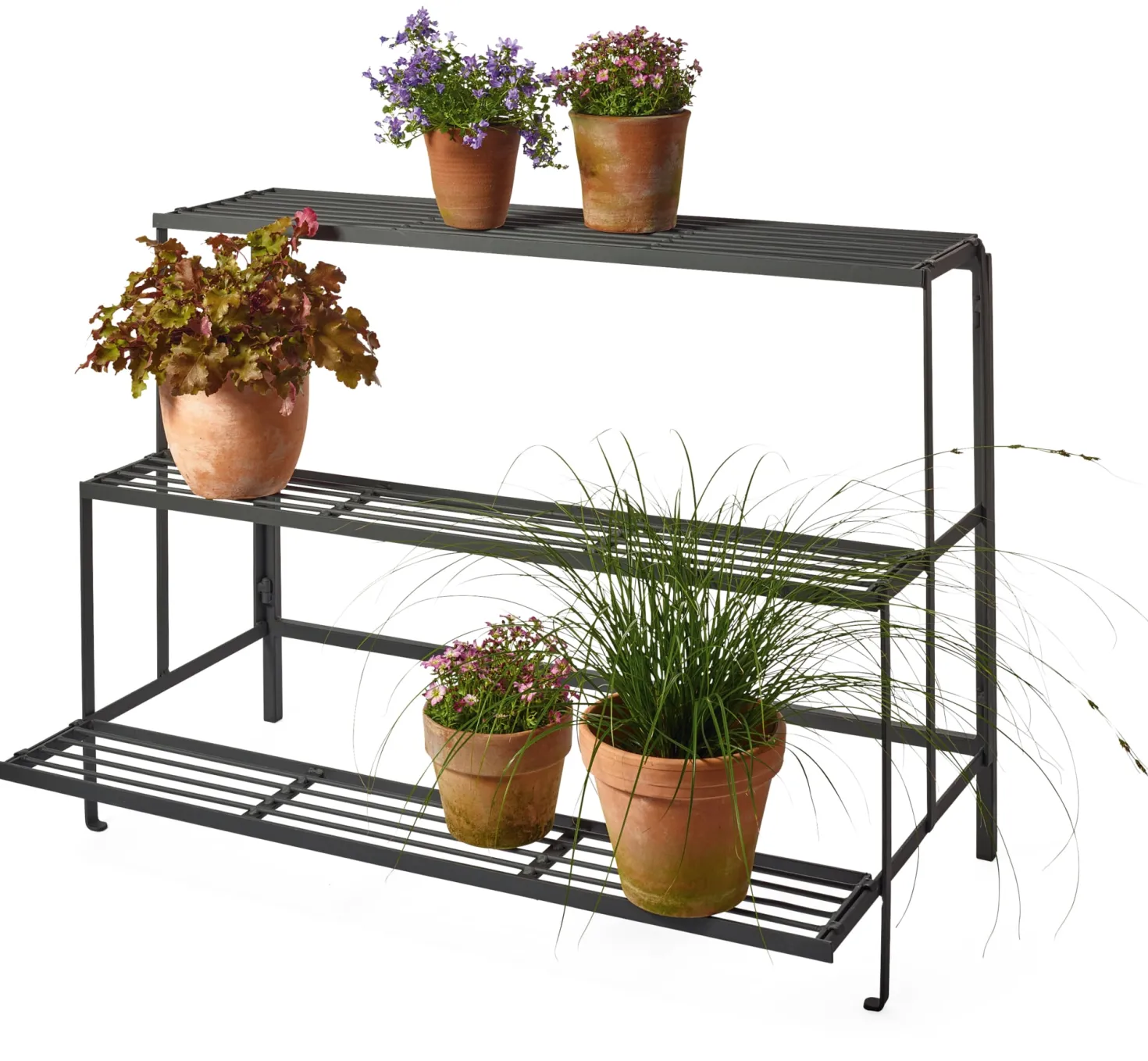 Faltbare Blumenbank Stahl