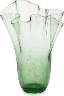 Faltenvase Thüringer Waldglas