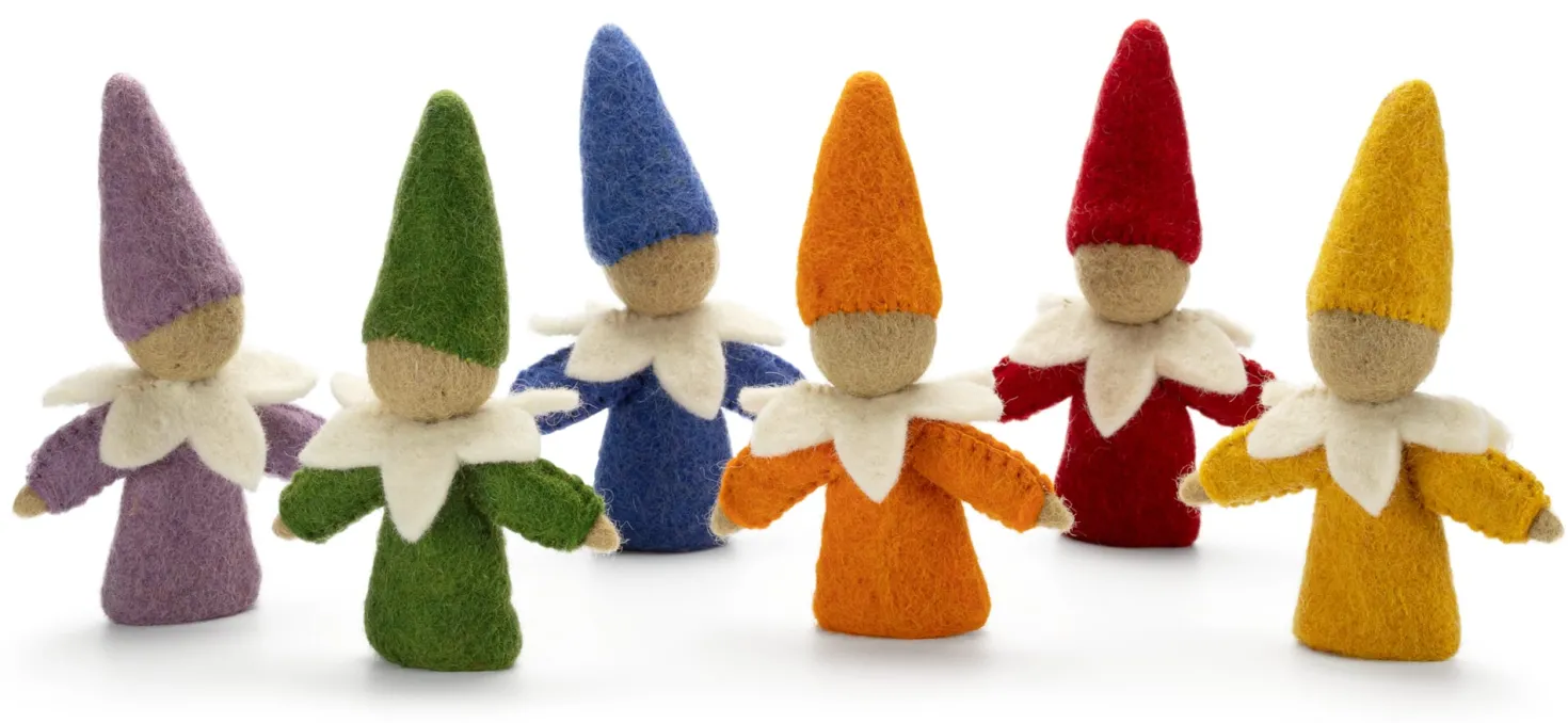 Fingerpuppen Zwerge Filz