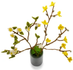 Forsythienzweig Filz