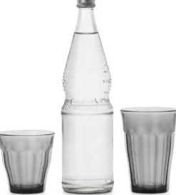 Französisches Bistroglas Grau