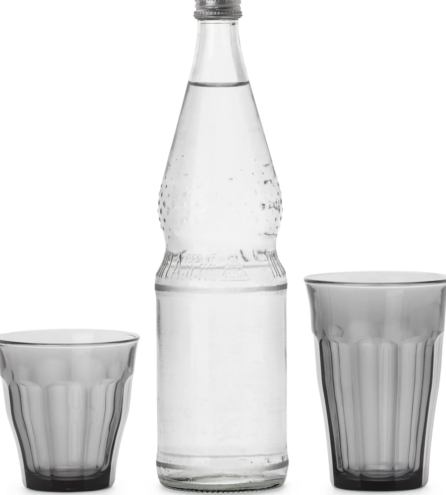 Französisches Bistroglas Grau