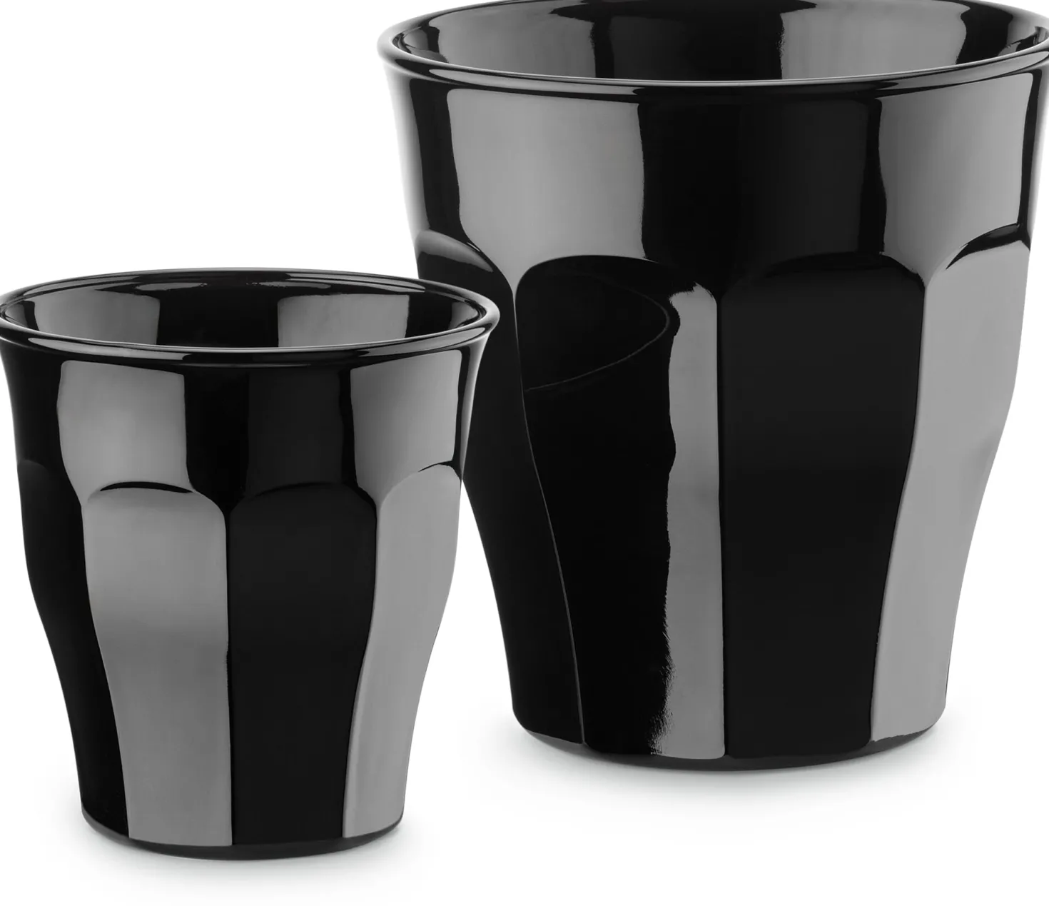 Französisches Kaffeeglas schwarz