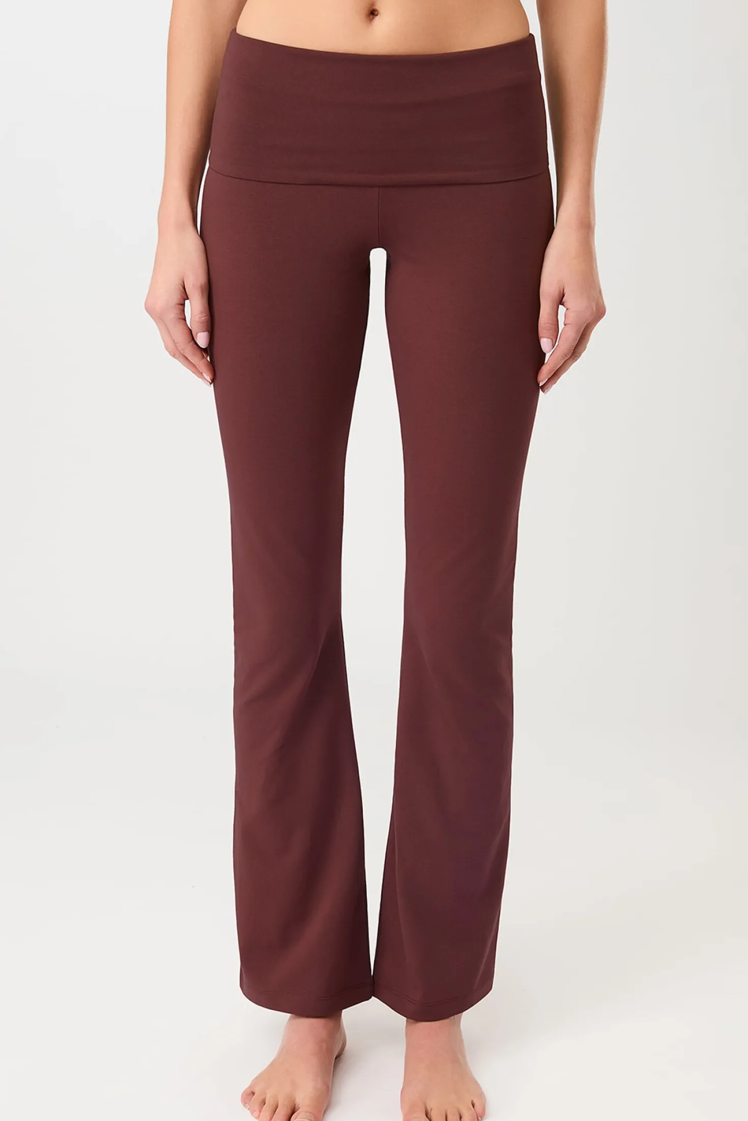 Freizeit-Leggings mit Rollbund