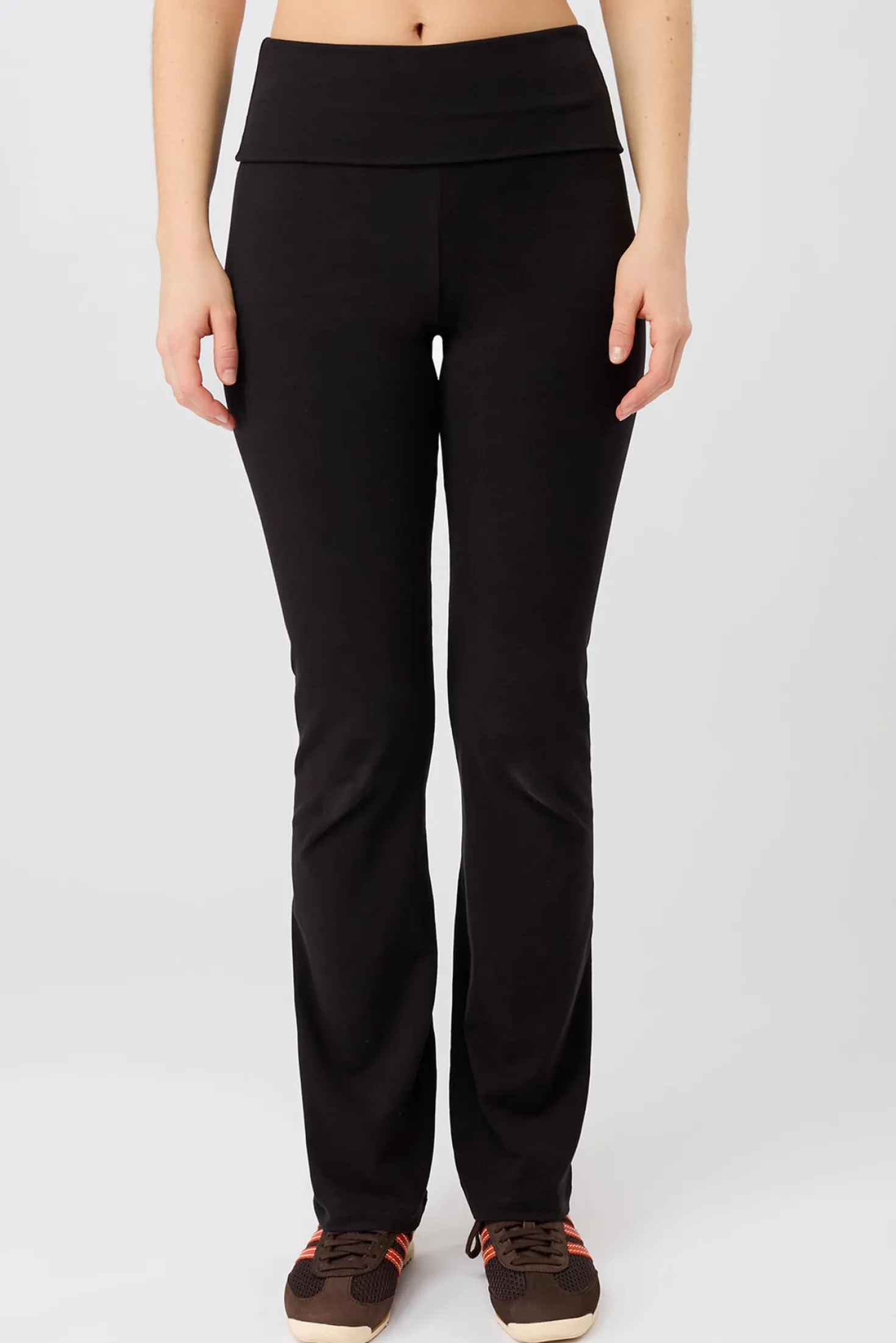 Freizeit-Leggings mit Rollbund