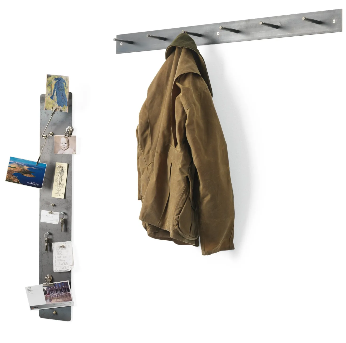 Garderobe Rohstahl