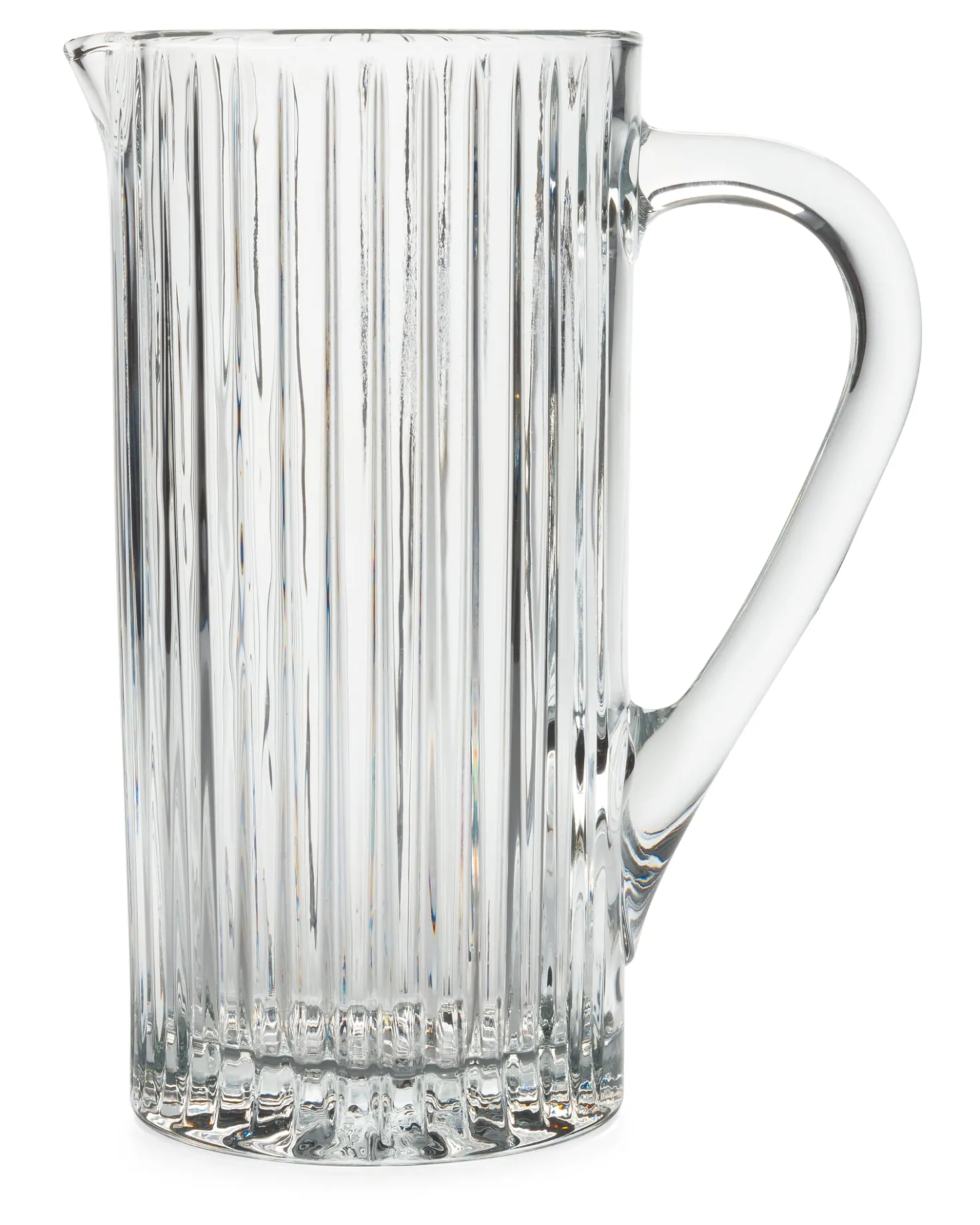 Glaskanne gerippt