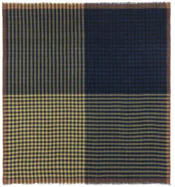 Halstuch N° 821, Blau-Oliv