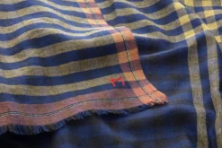 Halstuch N° 821, Blau-Oliv