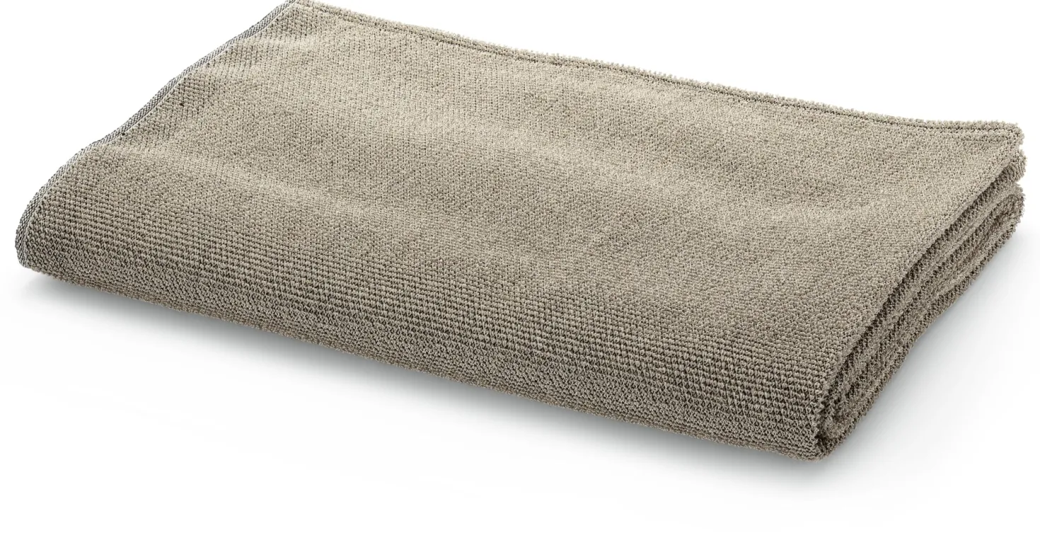 Handtuch Leinenfrottier schwarz-natur