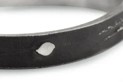 Herren-Armreif Sandguss Oxid, Anthrazit