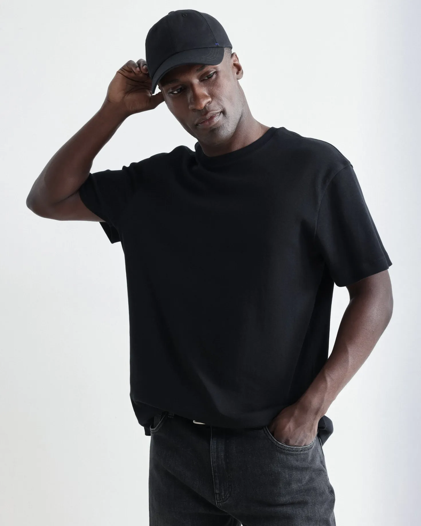 Herren-Basecap, Schwarz