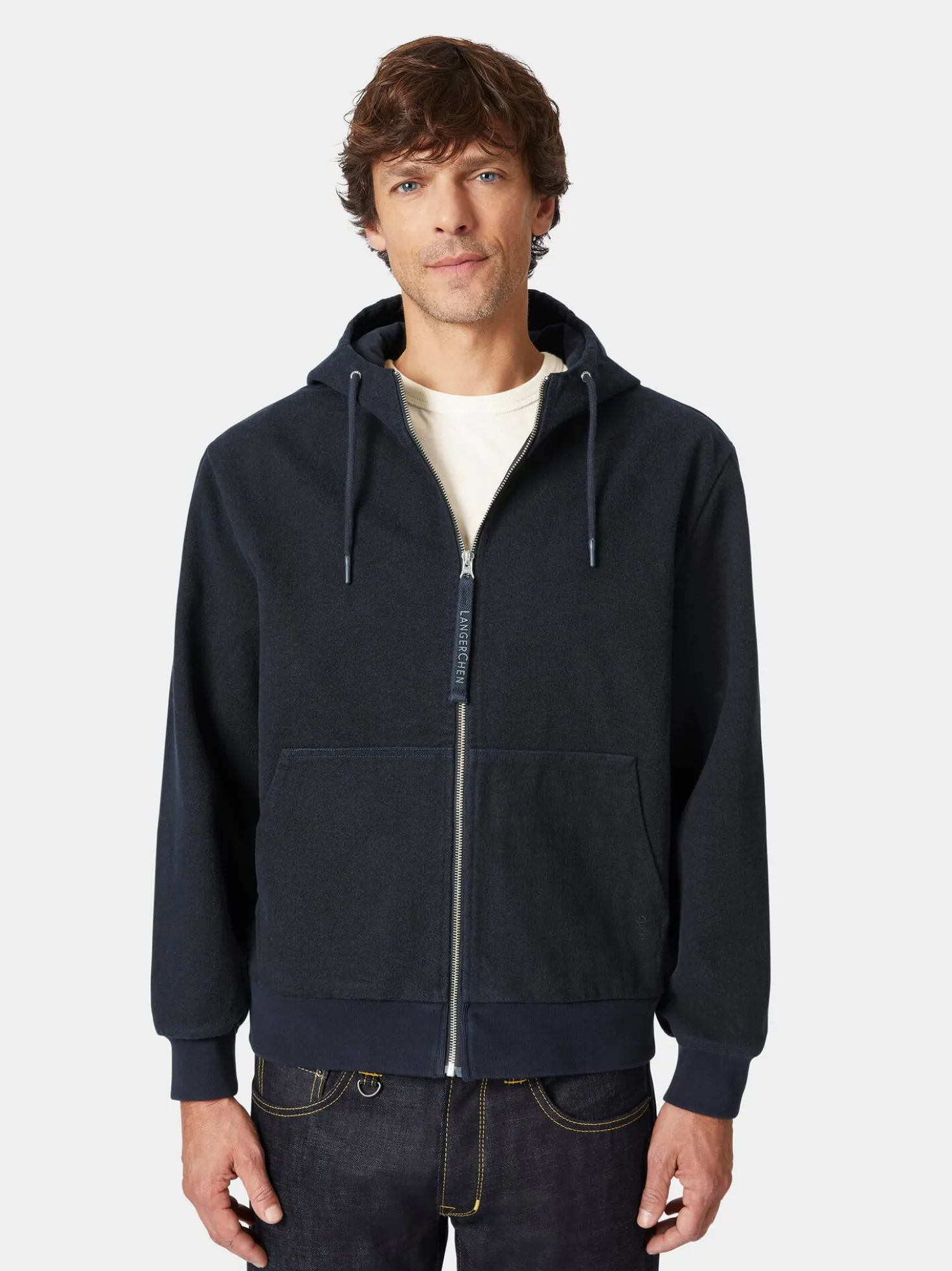 Herren-Blousonjacke mit Kapuze