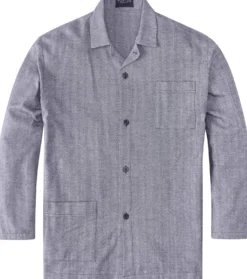 Herren-Flanellpyjama Fischgrat