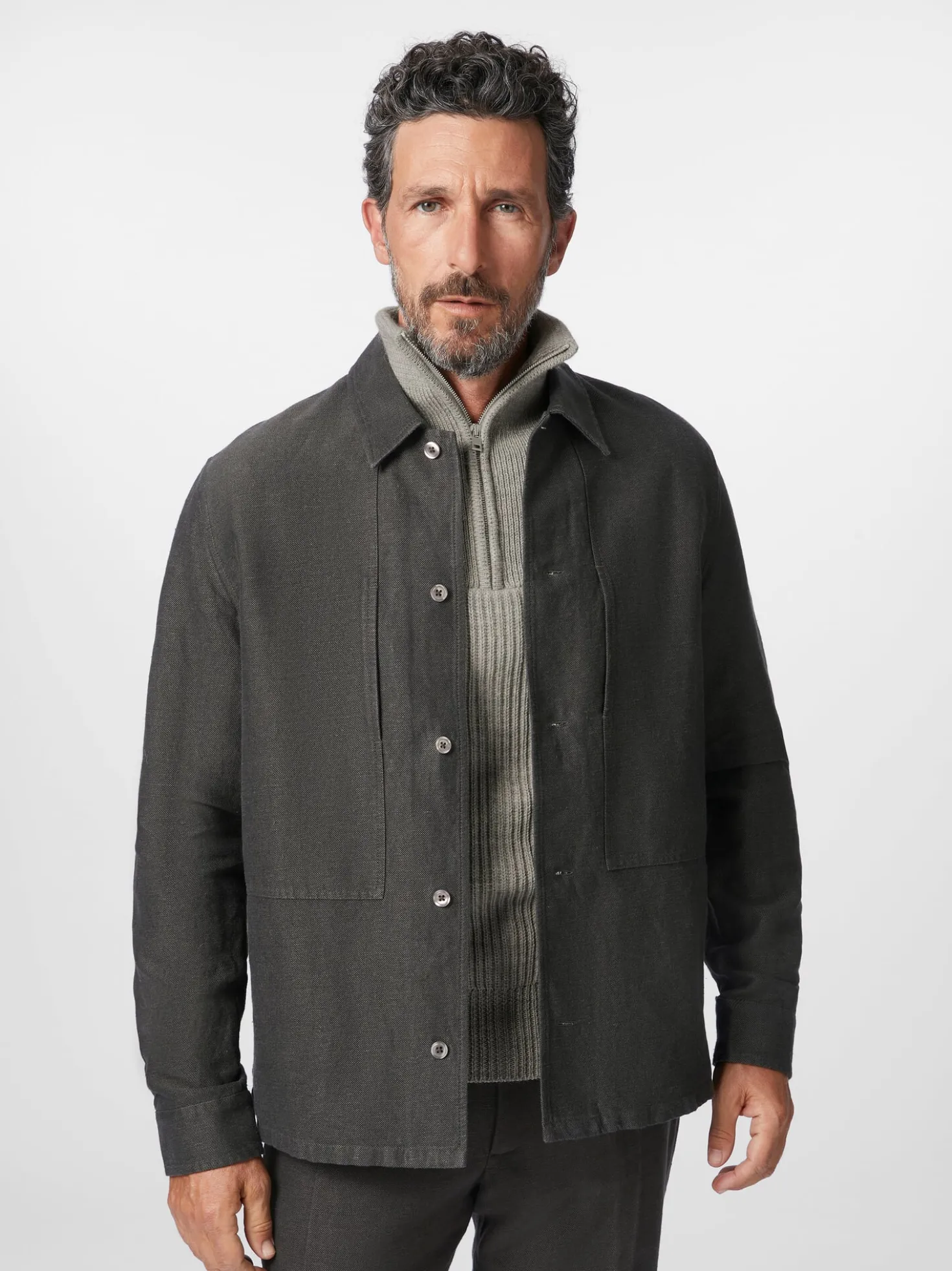 Herren-Hemdjacke