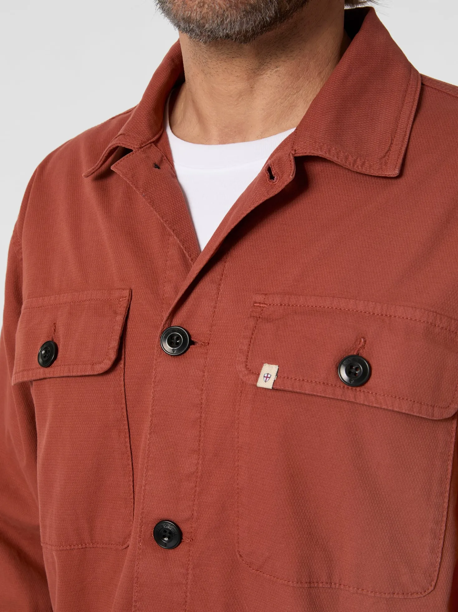 Herren-Hemdjacke Baumwolle