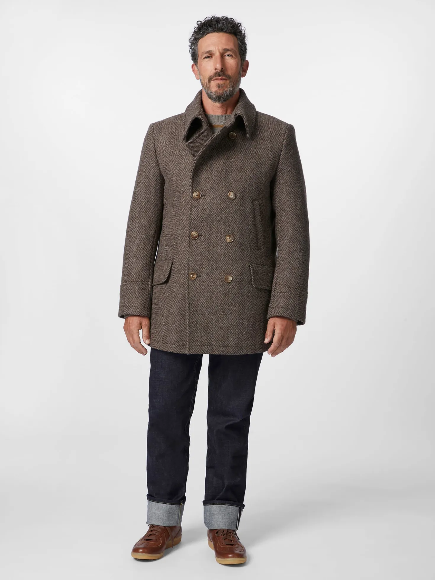 Herrenjacke Doppelreiher