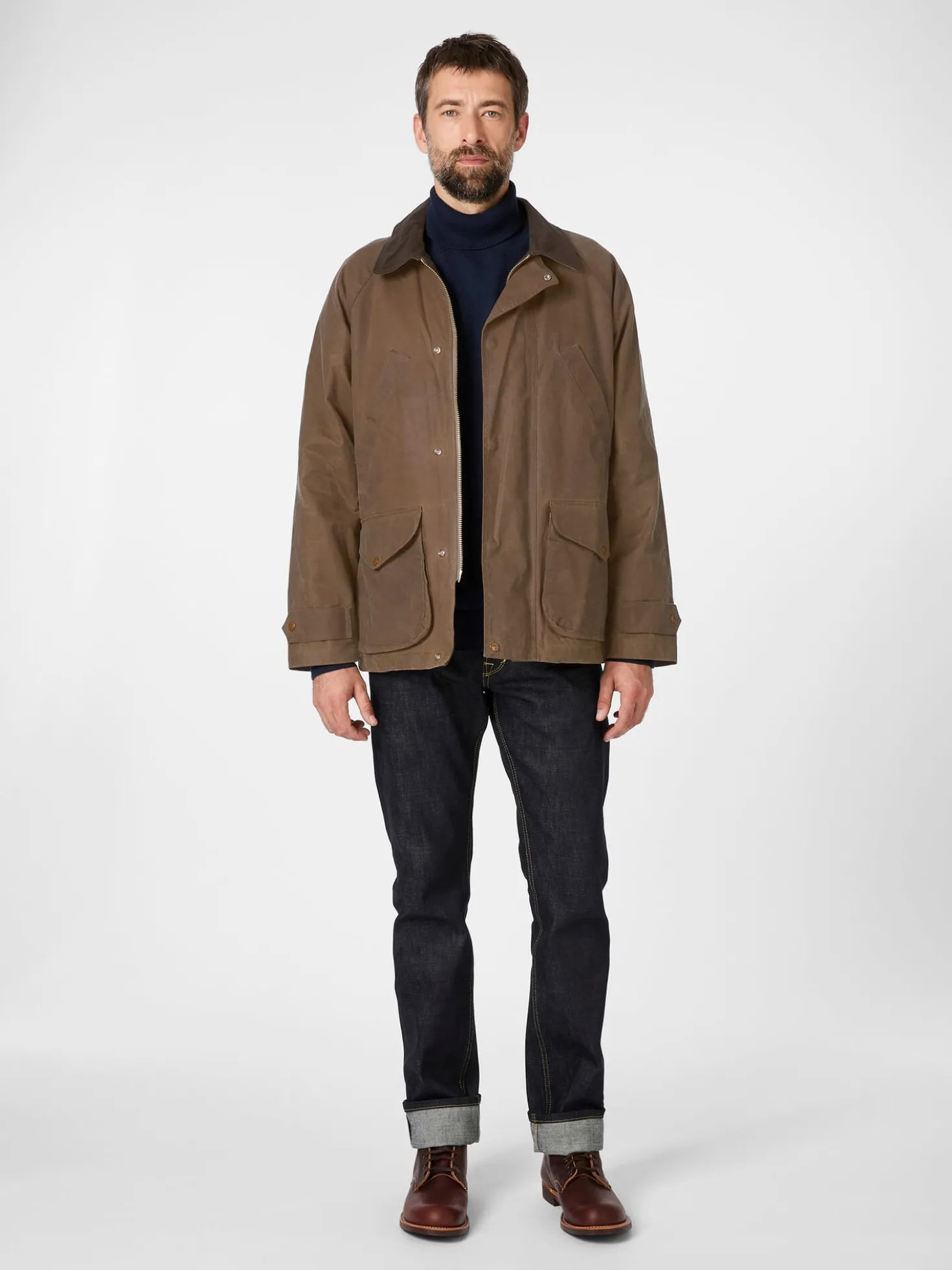 Herrenjacke gewachst