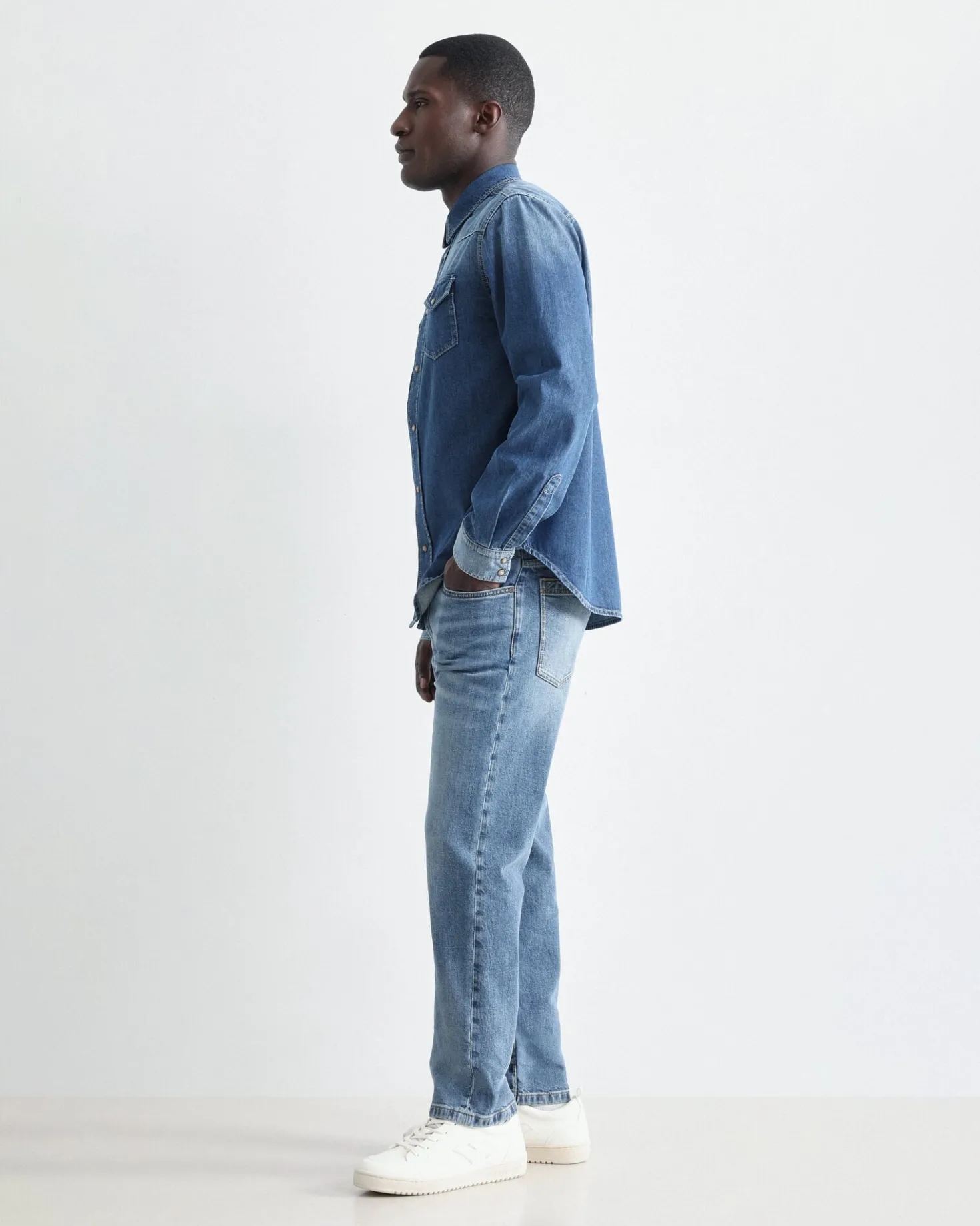 Herren-Jeanshemd