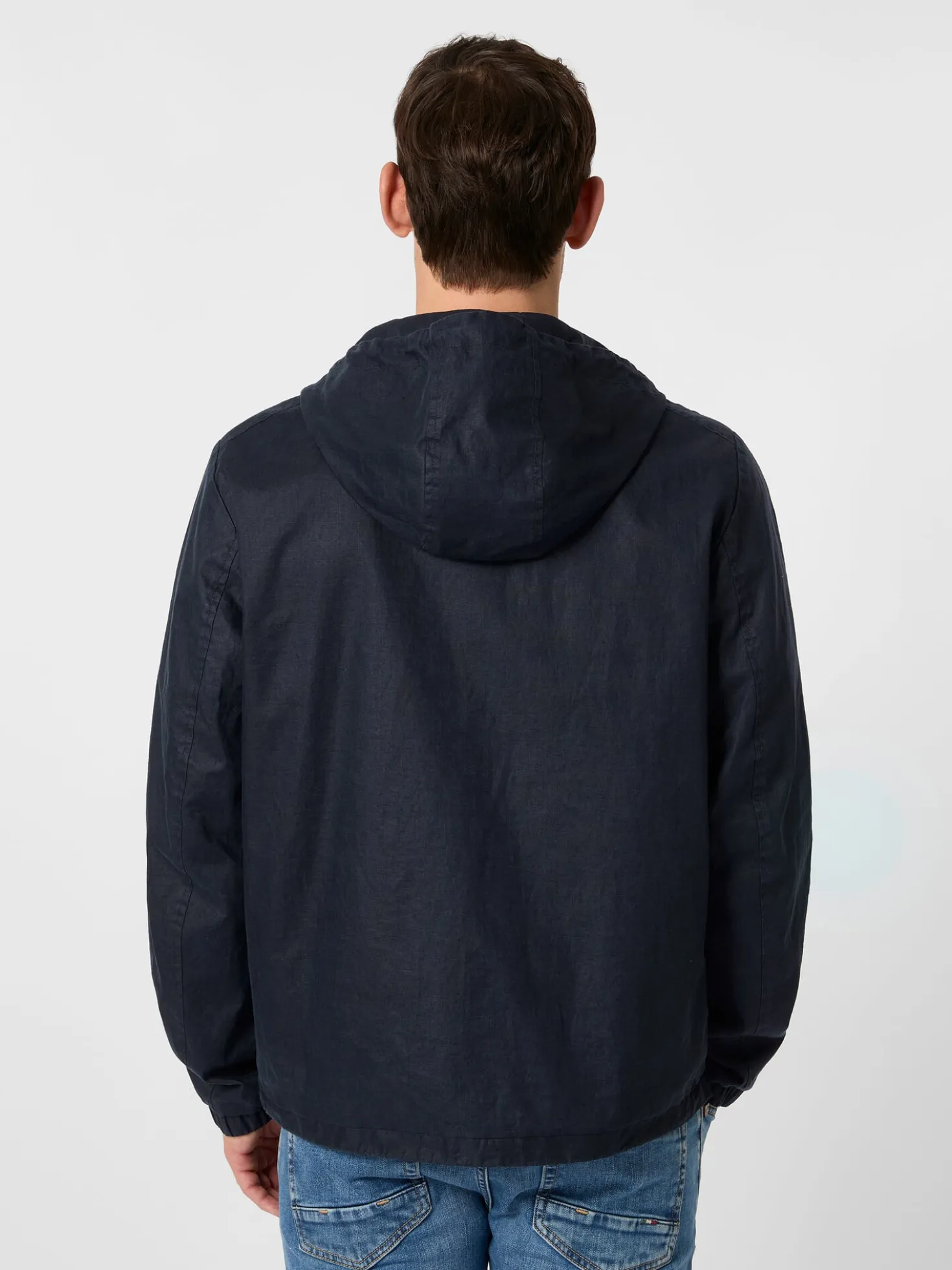 Herren-Kapuzenjacke Leinen