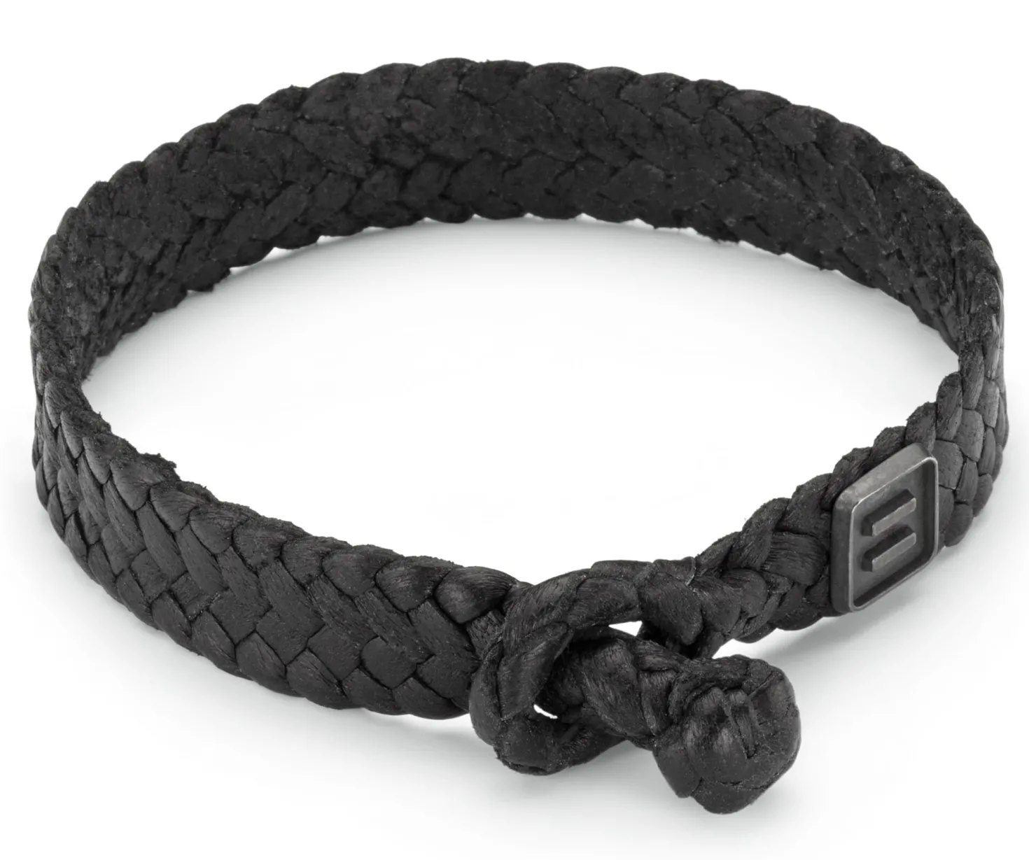 Herren-Lederarmband geflochten