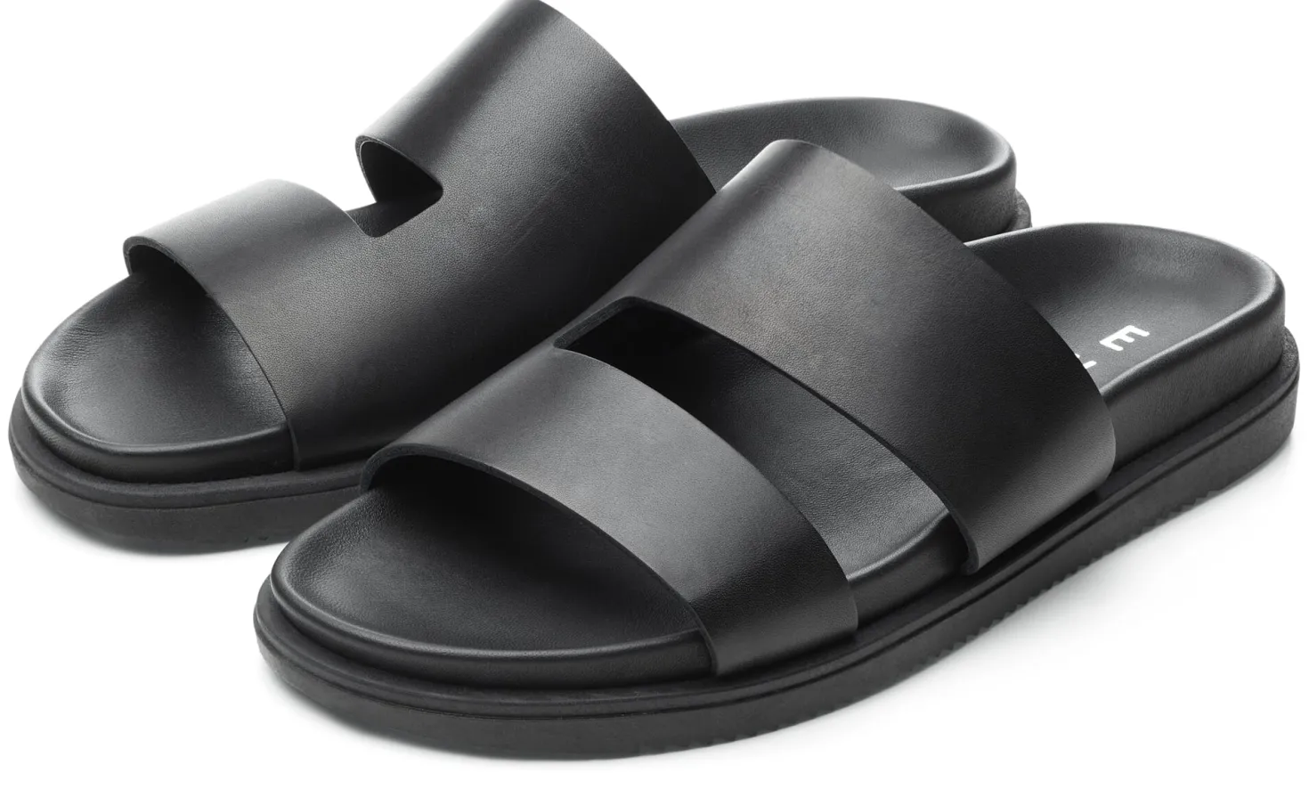 Herren-Lederpantolette