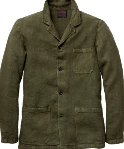 Herren-Leinenjacke