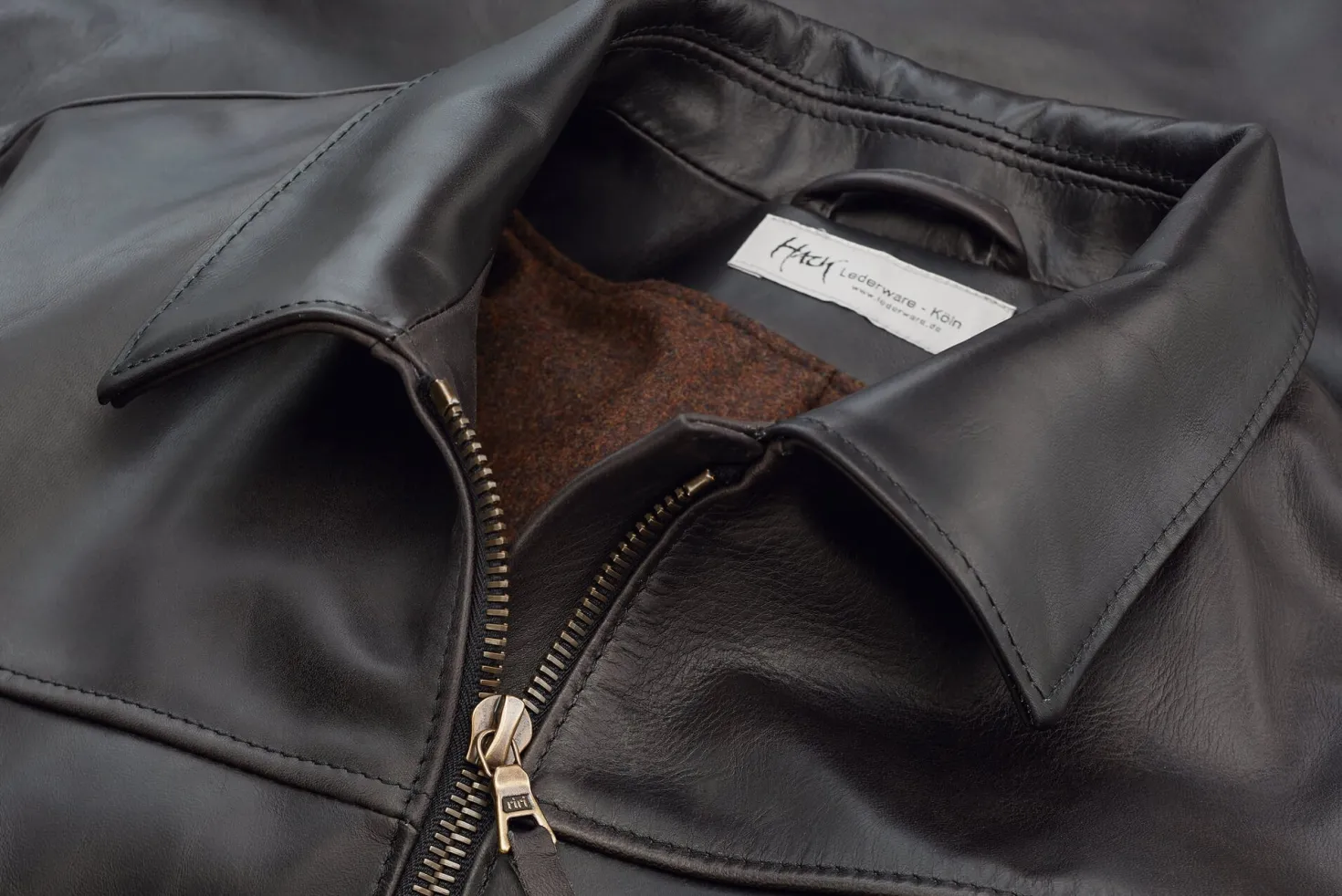 Herren-Pferdelederjacke Pull-up