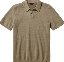 Herren-Poloshirt gestrickt