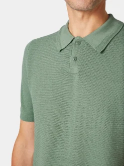 Herren-Poloshirt gestrickt