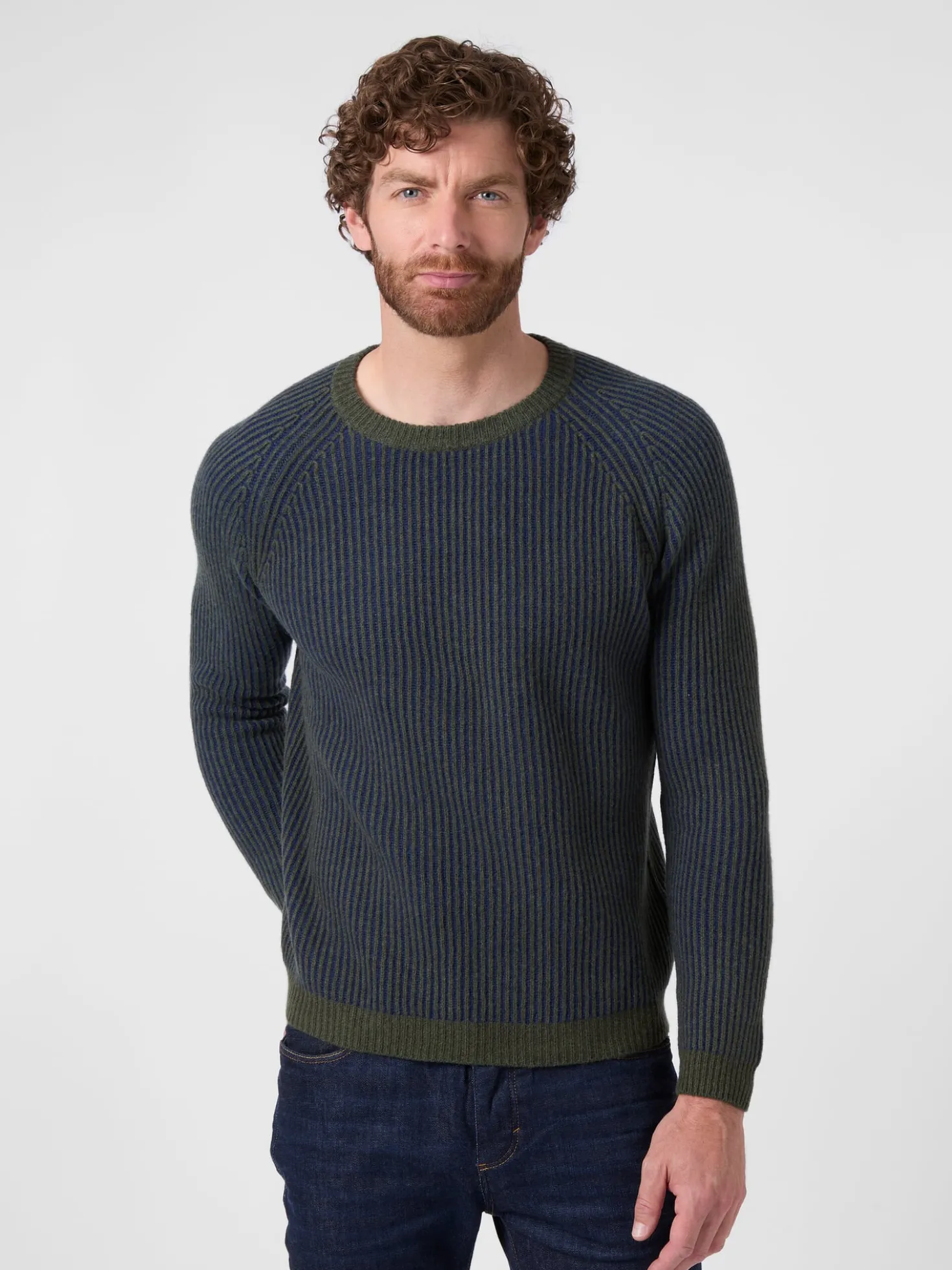 Herrenpullover Kaschmir-Wolle