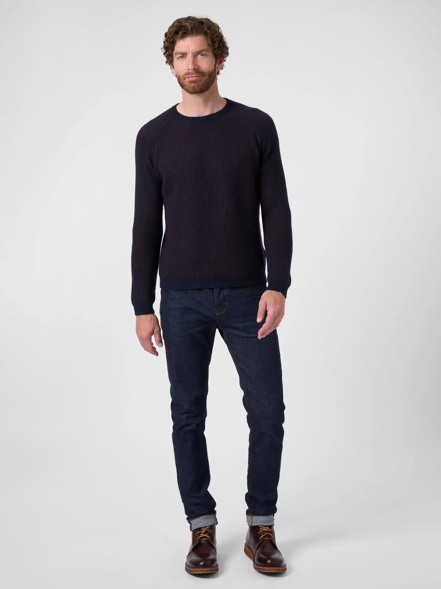 Herrenpullover Kaschmir-Wolle
