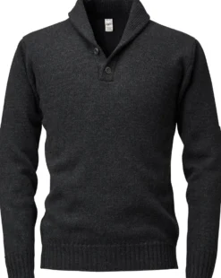 Herrenpullover Schalkragen