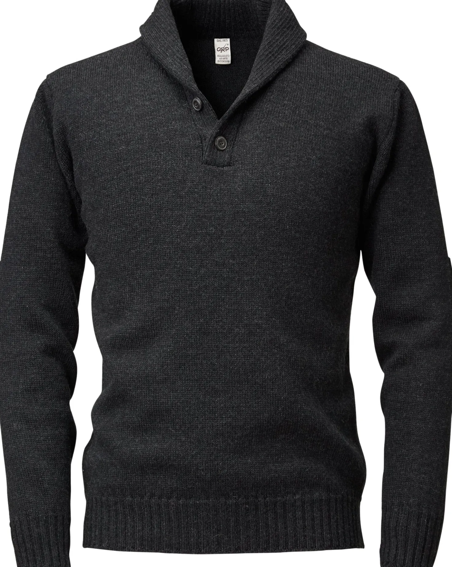 Herrenpullover Schalkragen