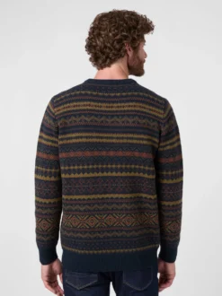 Herrenpullover Wolle gemustert