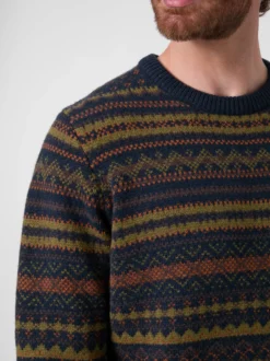Herrenpullover Wolle gemustert