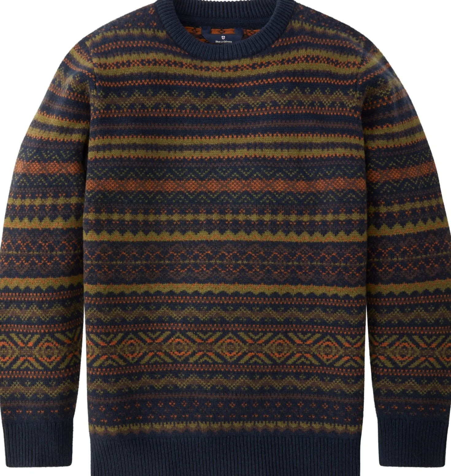 Herrenpullover Wolle gemustert