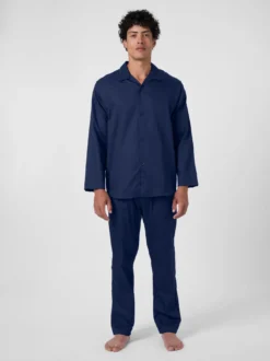 Herrenpyjama Baumwollsatin