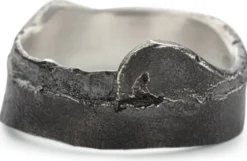 Herrenring Sandguss Oxid