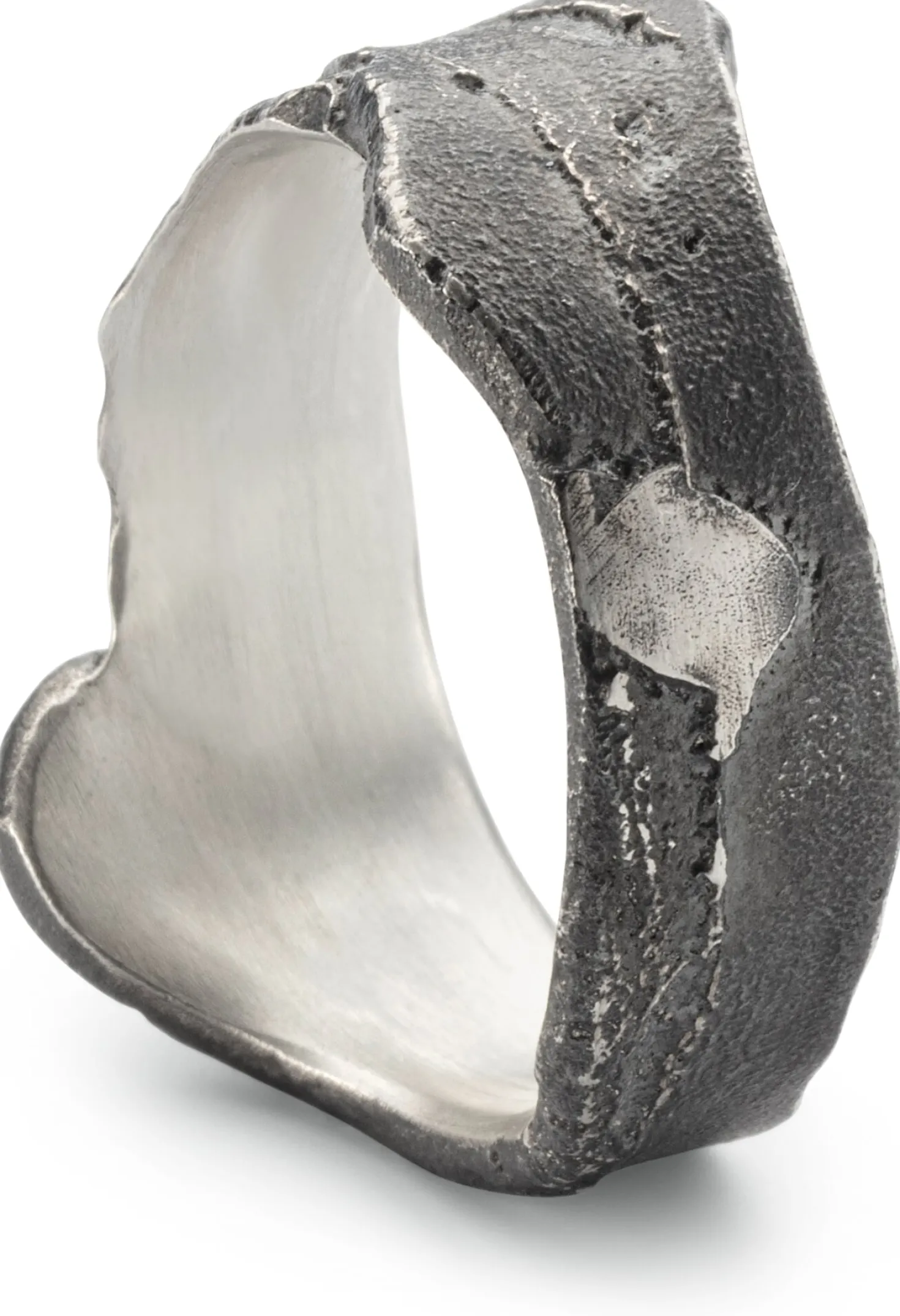 Herrenring Sandguss Oxid