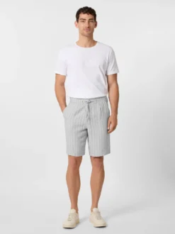 Herrenshorts Leinen gestreift