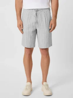 Herrenshorts Leinen gestreift