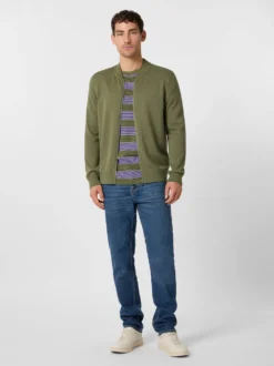 Herren-Strickjacke mit Zip