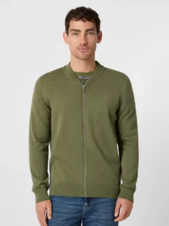 Herren-Strickjacke mit Zip