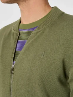 Herren-Strickjacke mit Zip