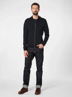 Herren-Strickjacke mit Zip