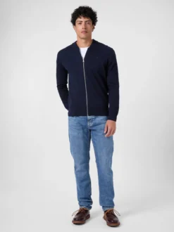 Herren-Strickjacke mit Zip
