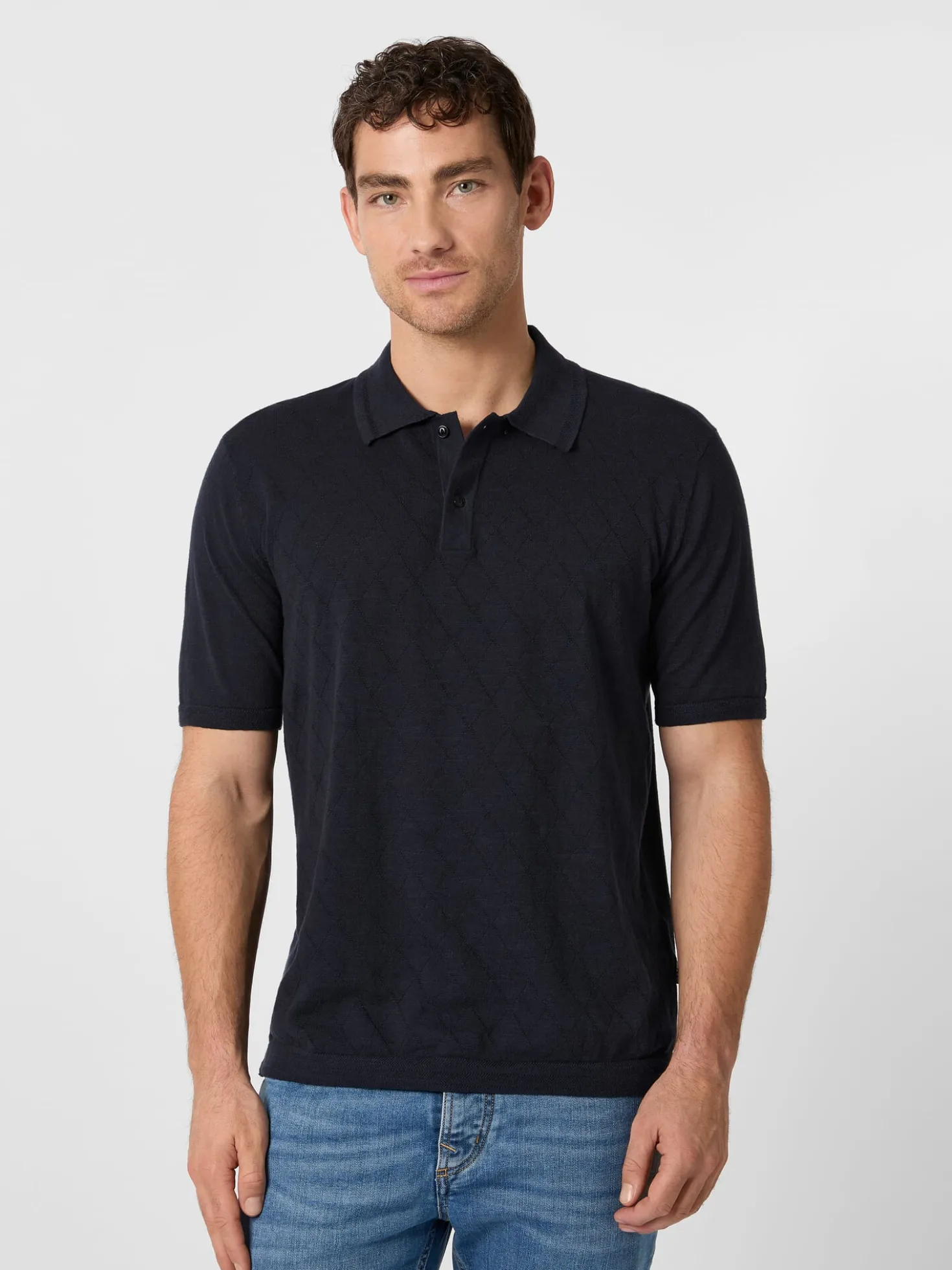 Herren-Strickpolo