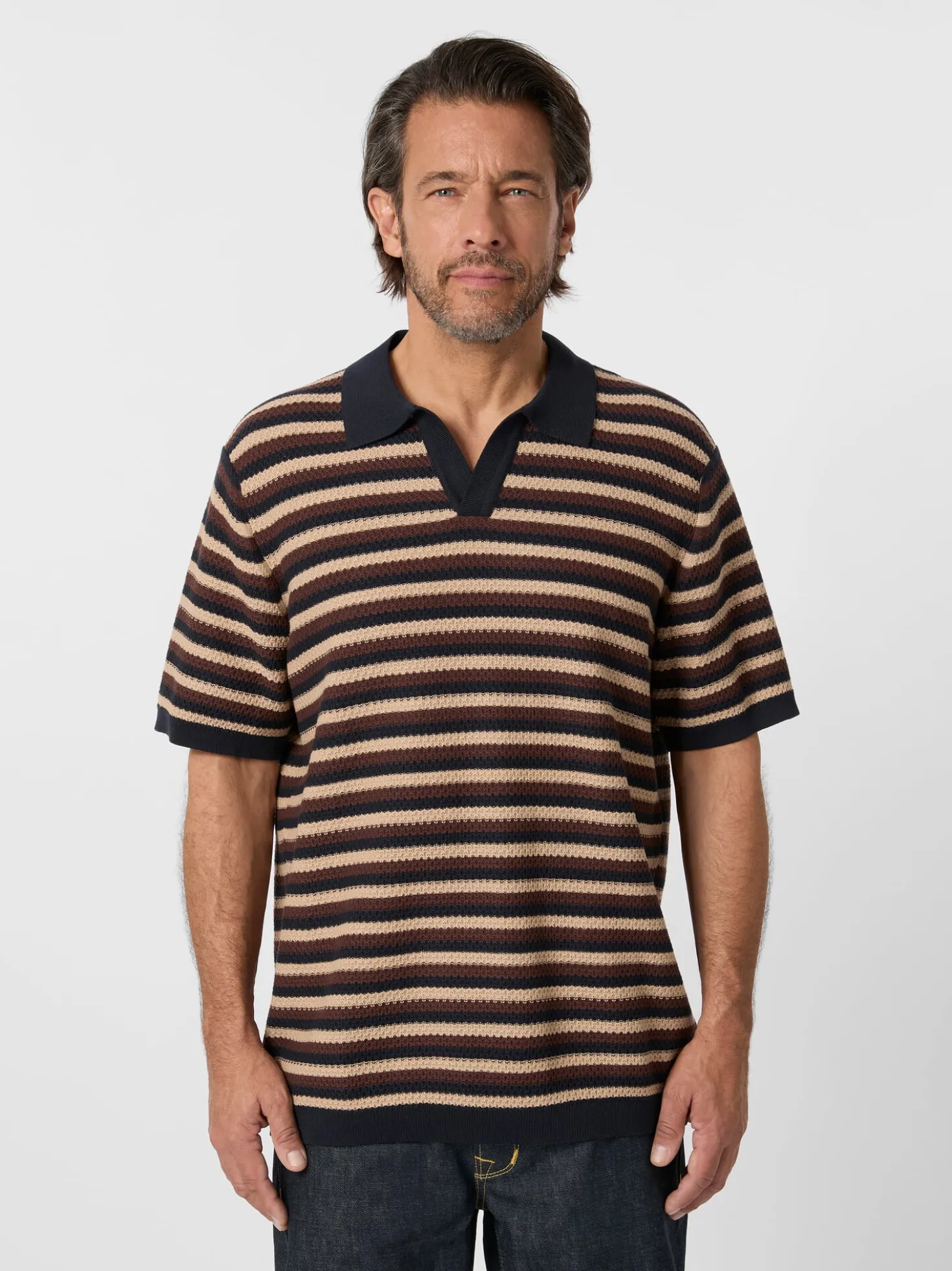 Herren-Strickpolo