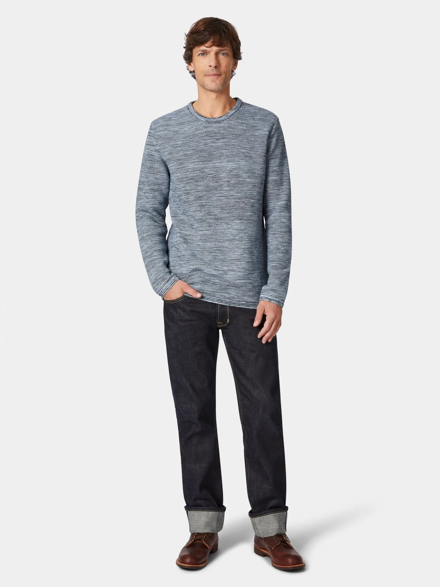 Herren-Strickpullover Baumwolle